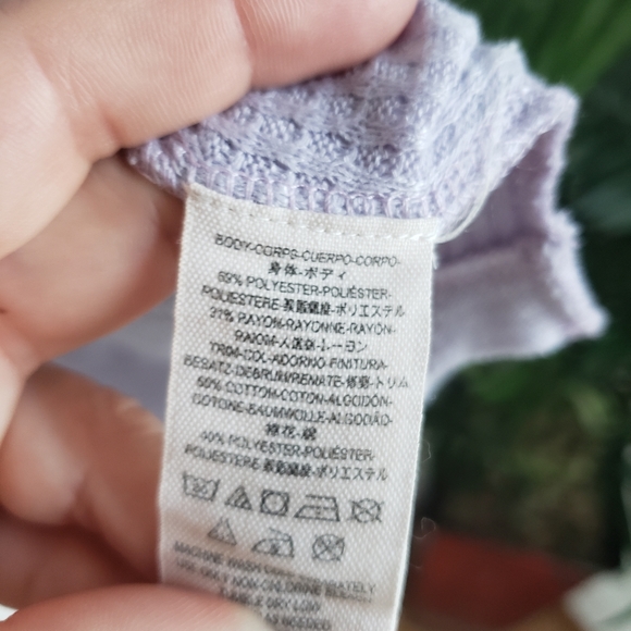 Free People, We the Free Must Have Lilac Henley, S - Picture 7 of 8